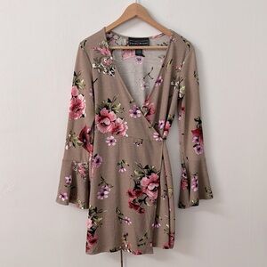 Polly & Esther Bell Long Sleeve Mini Cross Dress